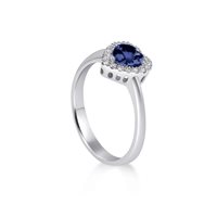 Ringe Lux Gioielli Dame in Weißgold Zaffiro ANLK3383ZB;050;BI